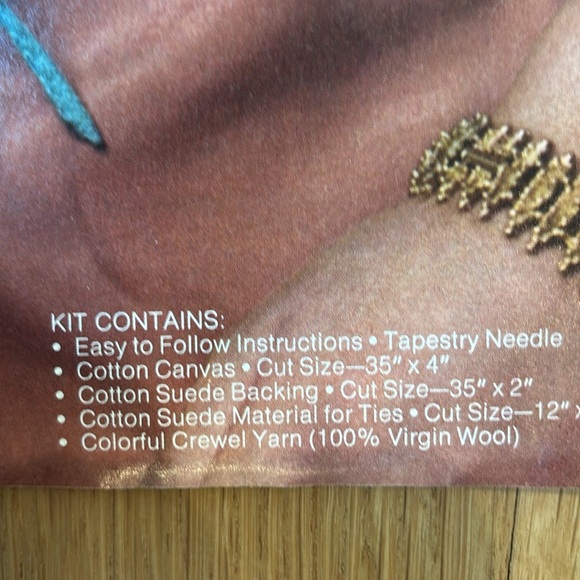 Vtg Avon Needlecraft Belt Kit 1970s Colorful Boho NIP - Picture 3 of 4